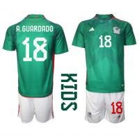 Maglie da calcio Messico Andres Guardado #18 Prima Maglia Bambino Mondiali 2022 Manica Corta (+ Pantaloni corti)